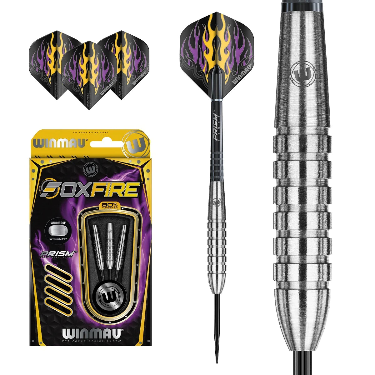 WINMAU - FOXFIRE - B - 'BOMB SHAPE' - 80% - 22g/24g/26g/28g
