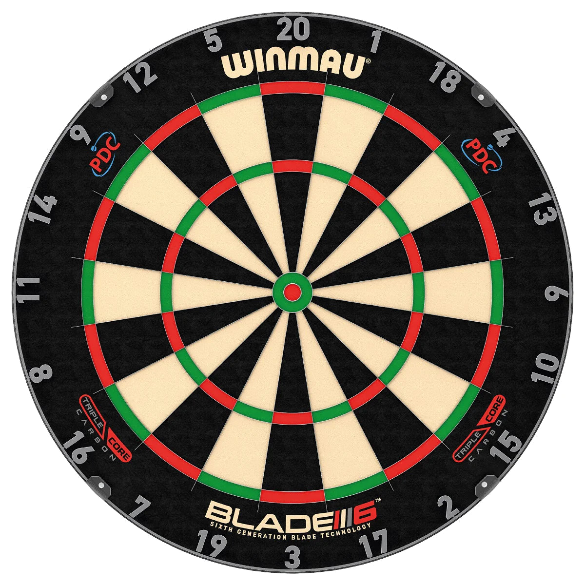 WINMAU - BLADE 6 - TRIPLE CORE - Professional Dartboard