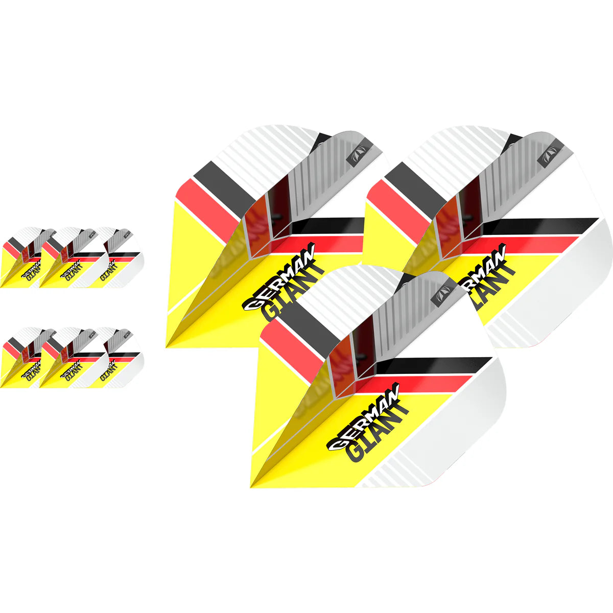 Target Darts Gabriel Clemens 80% Pro Ultra Dart Flights, zwart, geel en rood, No.6,335940