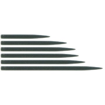 BULL'S (NL) - STANDARD POINTS - BLACK - STEEL TIP POINTS - 25mm/32mm/35mm/38mm/42mm/45mm