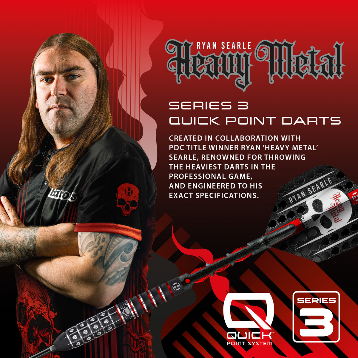 HARROWS - RYAN SEARLE - HEAVY METAL - SERIES 3 - QUICK POINTS - 90% - 22g/23g/24g/26g/30g/32g