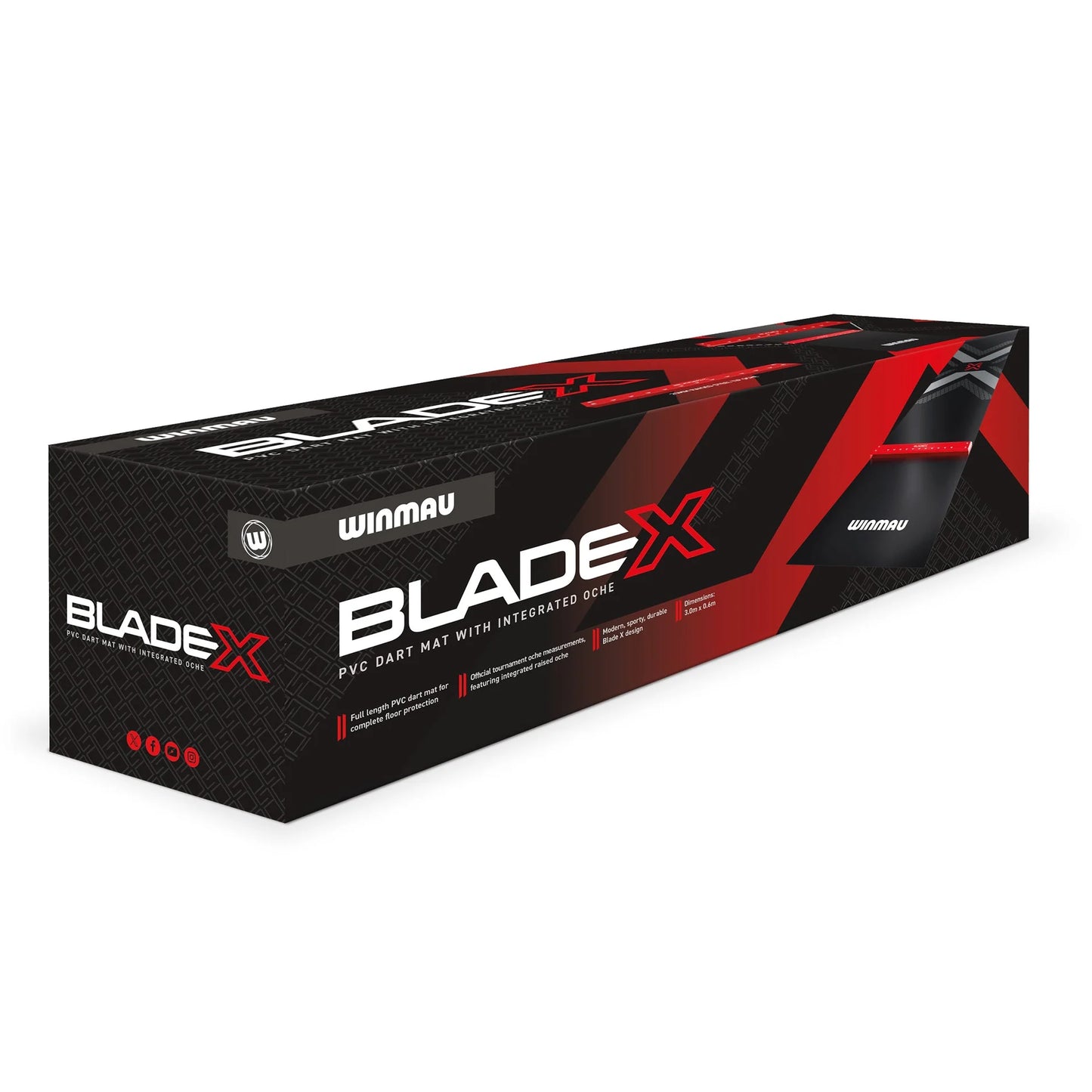 WINMAU - BLADE X - PVC MAT WITH INTEGRATED OCHE - WINMAU BLADE X MAT