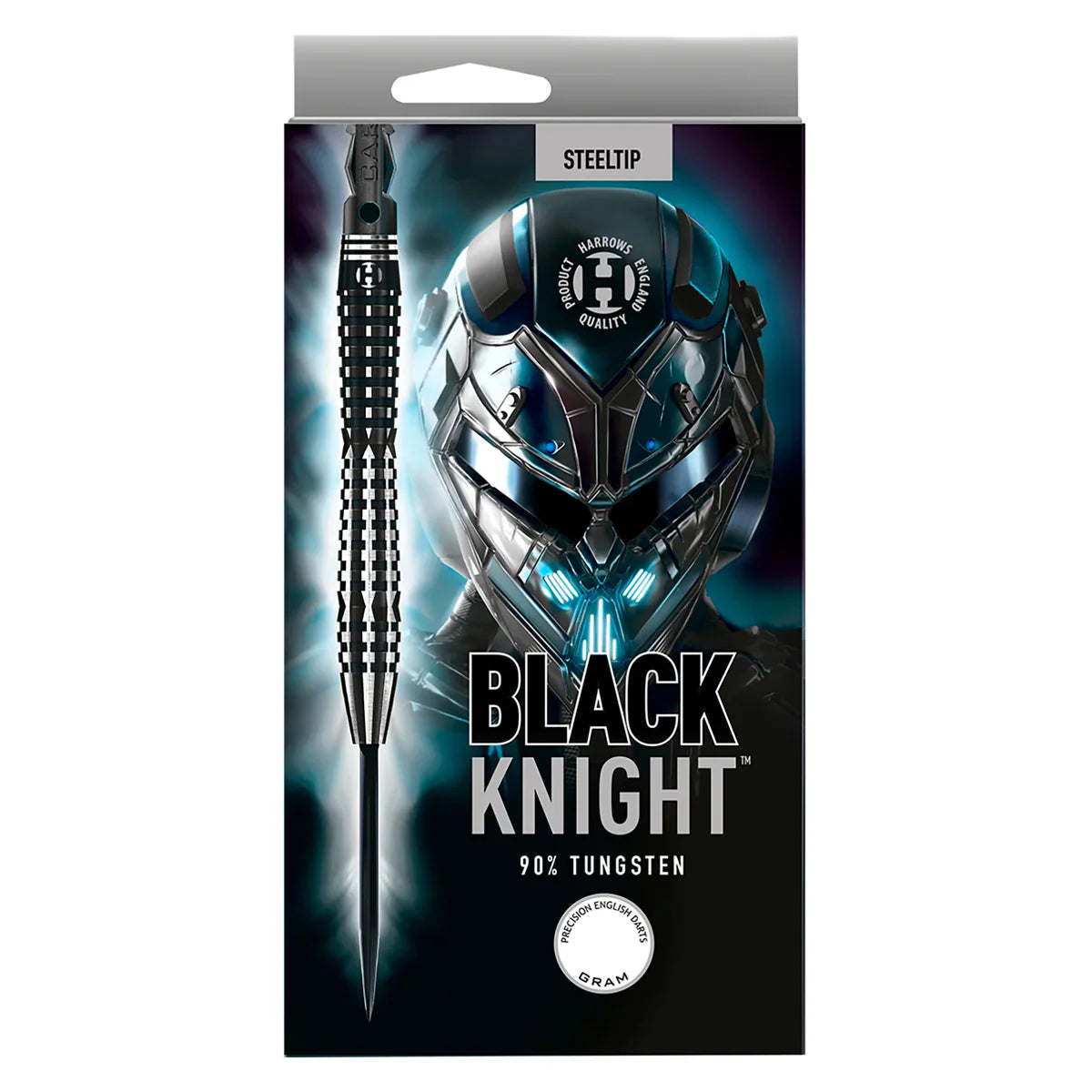 HARROWS - BLACK KNIGHT - STEEL TIP DARTS - 90% - 21g/22g/23g/24g/25g/26g