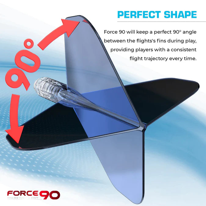 MISSION - FORCE 90 - INTEGRATED FLIGHTS - STANDARD No.6 - GRADIENT - TRANSPARENT BLUE