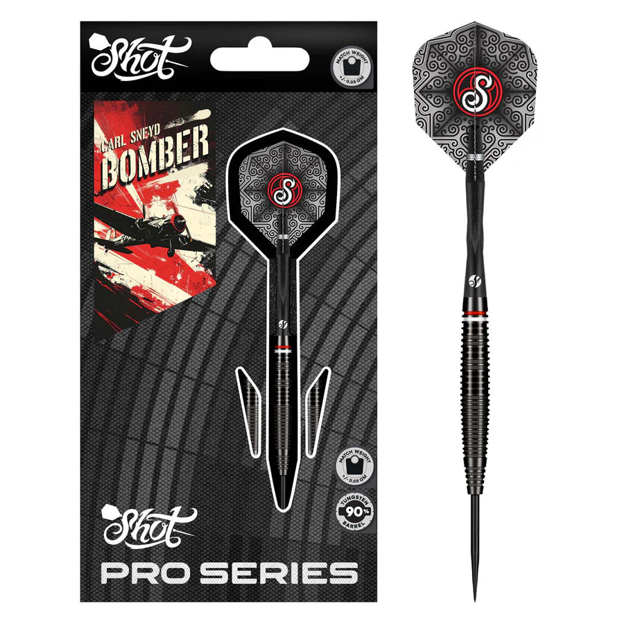 SHOT - CARL SNEYD - PRO SERIES - 90% - STEEL TIP DARTS - 23g
