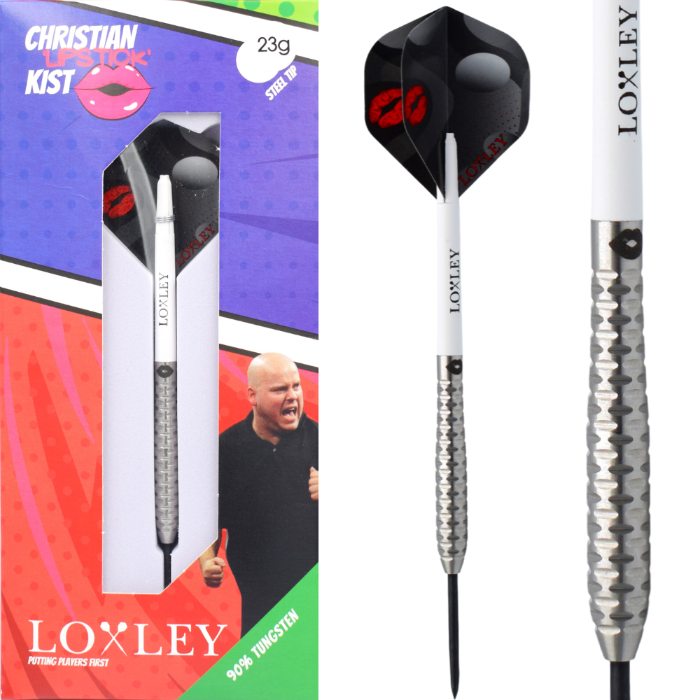 LOXLEY - CHRISTIAN KIST - 'LIPSTICK' - STEEL TIP DARTS - 22g/23g/24g