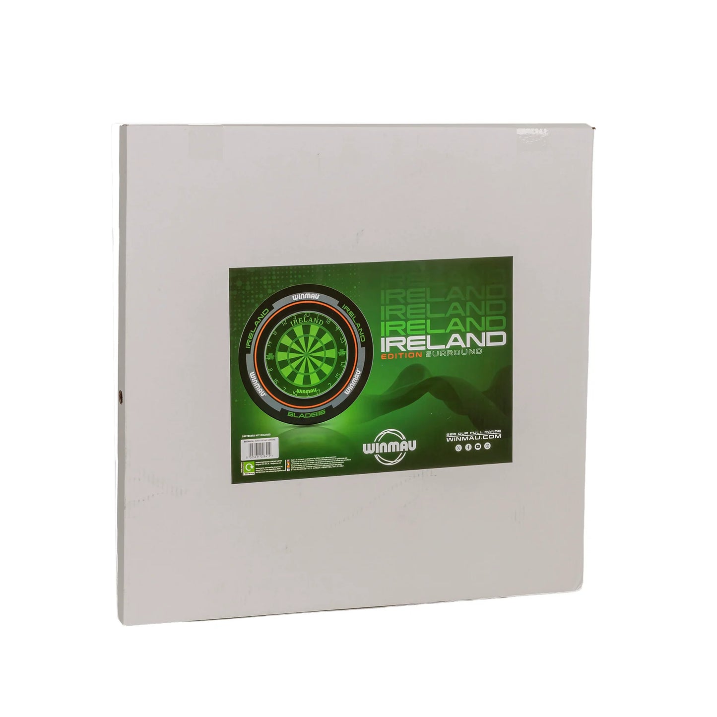 WINMAU - IRELAND BLADE 6 - DARTBOARD SURROUND BY WINMAU - BLACK/GREEN
