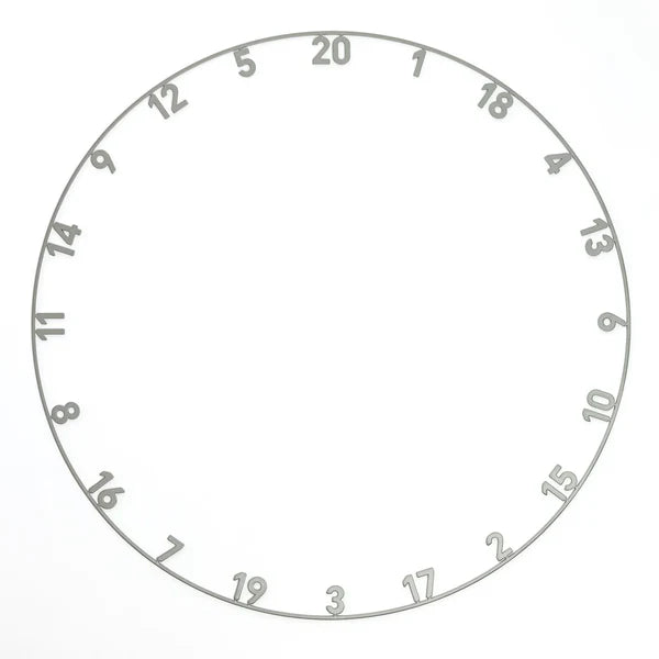 PRECISE 180 - NUMBER RING - ONEPIECE - GUN METAL (POWDER COATED)