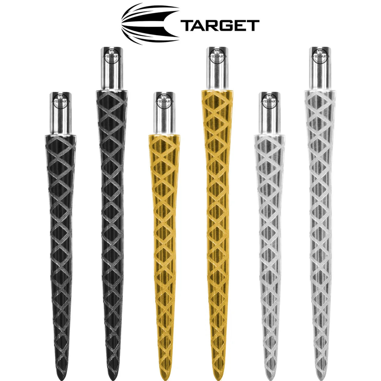TARGET - FIRESTORM DIAMOND - STANDARD POINTS - SILVER/GOLD/BLACK - 26mm/30mm