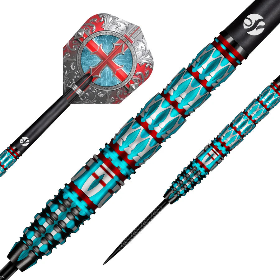 SHOT - FUTURE KNIGHTS - ST. GEORGE - 95% - STEEL TIP DARTS - 23g/24g/25g