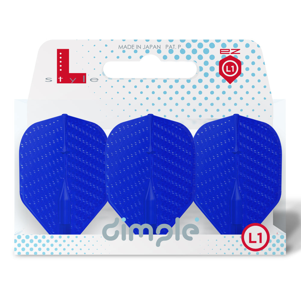 LSTYLE - EZ DIMPLE - L1 EZ - STANDARD No.2 - PREMIUM MOULDED FLIGHTS - BLUE