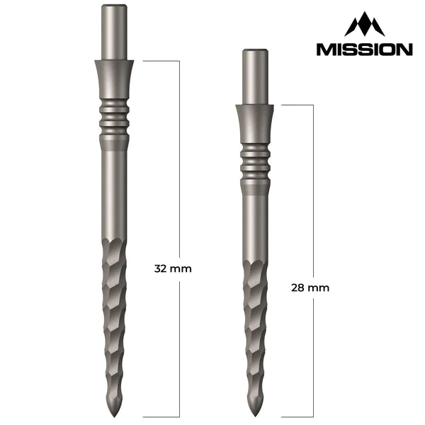 MISSION - LUNAR FS 'SNIPER POINTS' - SILVER - Steel Tip Points