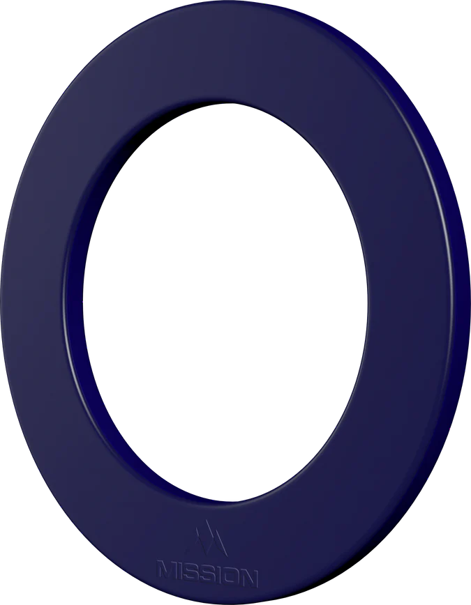 MISSION - PRO DARTBOARD SURROUND - EMBOSSED MISSION LOGO - SILVER