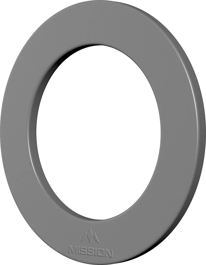 MISSION - PRO DARTBOARD SURROUND - EMBOSSED MISSION LOGO - BLACK