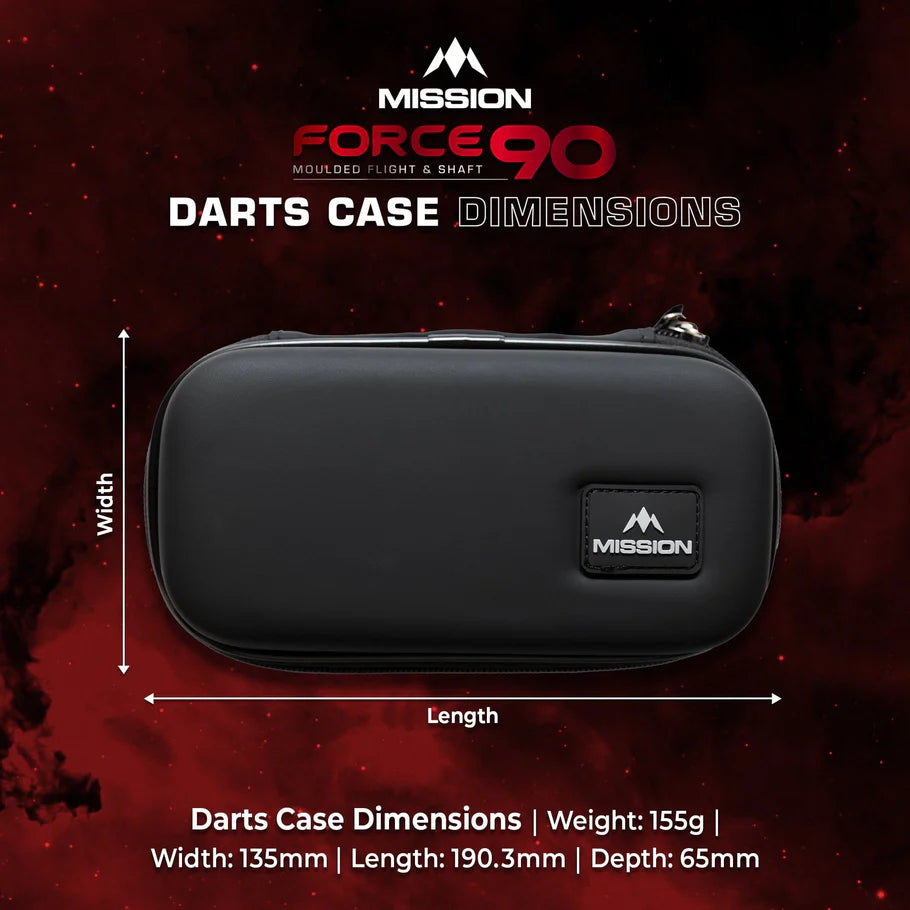 MISSION - FORCE 90 - BLACK - SLIM - EVA DARTS CASE