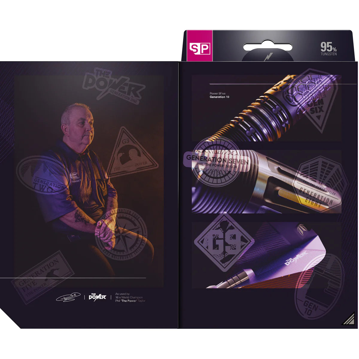 TARGET - PHIL TAYLOR POWER 9FIVE - G10 - SWISS POINT - 95% - 22g/24g/26g
