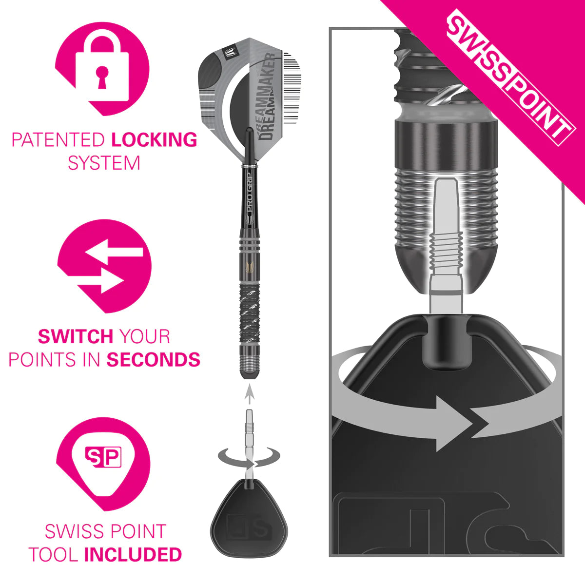 TARGET - DIMITRI VAN DEN BERGH - x ECHO - SWISS POINT - 90% - 22g/23g/24g