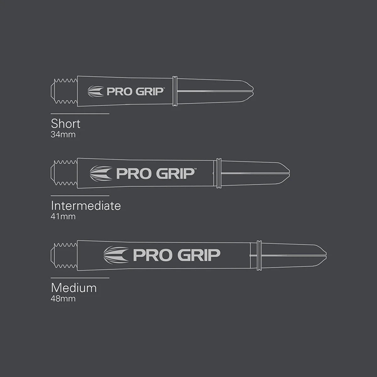 TARGET - PRO GRIP - DART STEMS/SHAFTS - (3 SETS) - SAND