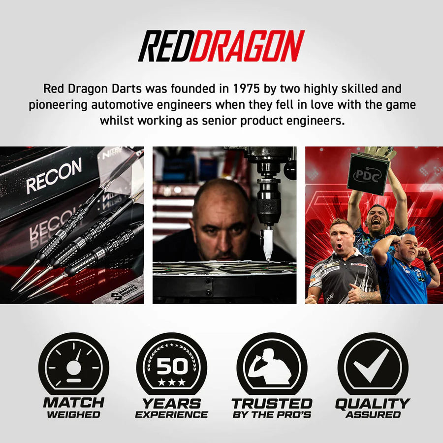 RED DRAGON - RECON - PARALLEL - SWITCH POINT DARTS - 90% - 22g/24g