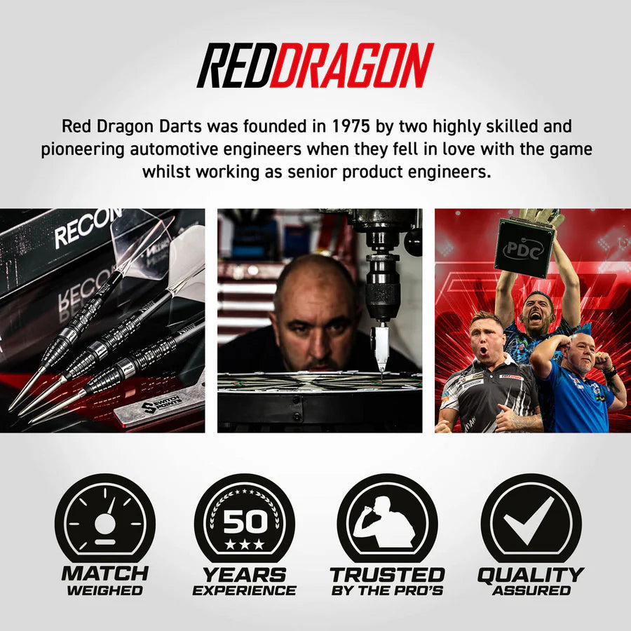 RED DRAGON - RECON - TORPEDO - SWITCH POINT DARTS - 90% - 23g/25g