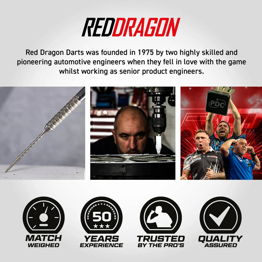 RED DRAGON - GIAN VAN VEEN - TOUR EDITION - SWITCH POINT DARTS - 90% - 21g