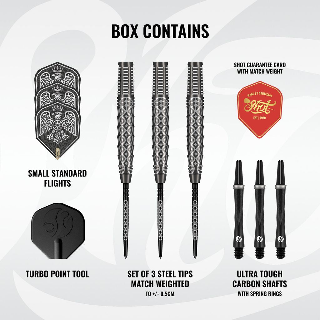 SHOT - GOTHS - WULFAZ - TURBO POINT DARTS - 90% - 23g/24g/25g