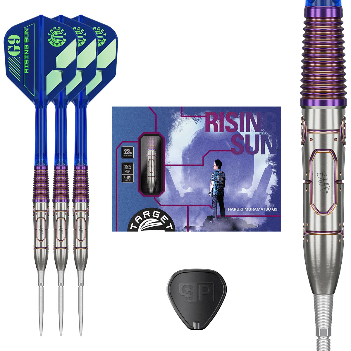 TARGET JAPAN - HARUKI MURAMATSU - RISING SUN - G9 - SWISS POINT DARTS - 90% - 23g
