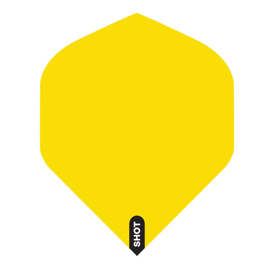 SHOT - MONO - DART FLIGHTS - STANDARD (No.2) - 100 MICRON - VARIOUS COLOURS