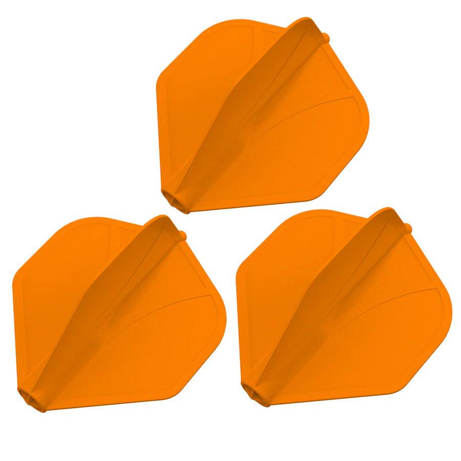 SHOT - AIRFOIL - MOULDED DART FLIGHTS - STANDARD (No.2) - ORANGE