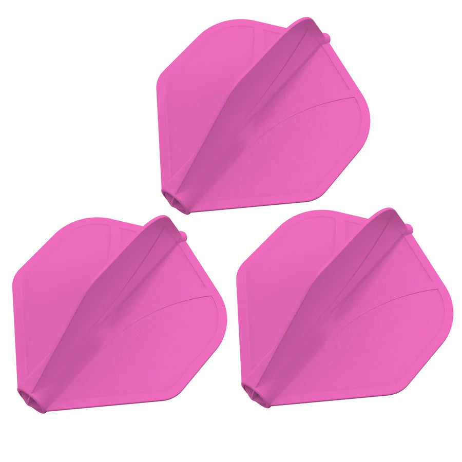 SHOT - AIRFOIL - MOULDED DART FLIGHTS - STANDARD (No.2) - PINK
