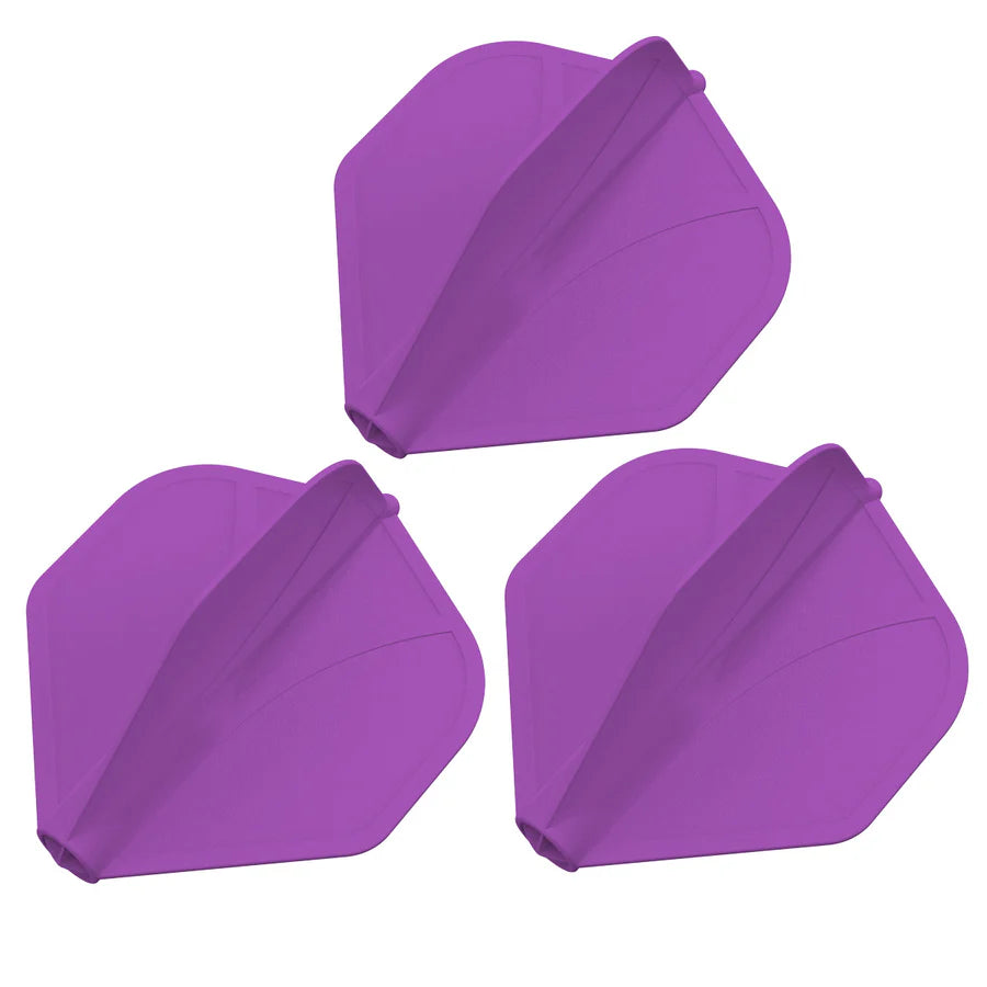 SHOT - AIRFOIL - MOULDED DART FLIGHTS - STANDARD (No.2) - PURPLE