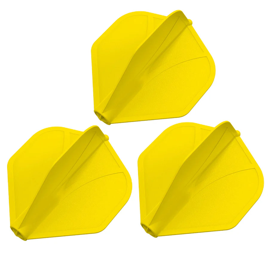 SHOT - AIRFOIL - MOULDED DART FLIGHTS - STANDARD (No.2) - YELLOW
