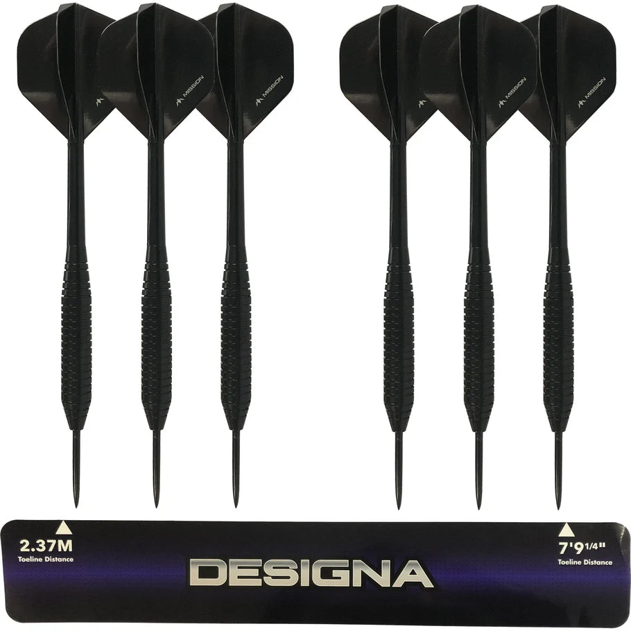 MISSION - DARTBOARD SET - SAMURAI II + PRO SURROUND + THROWLINE + 6 DARTS