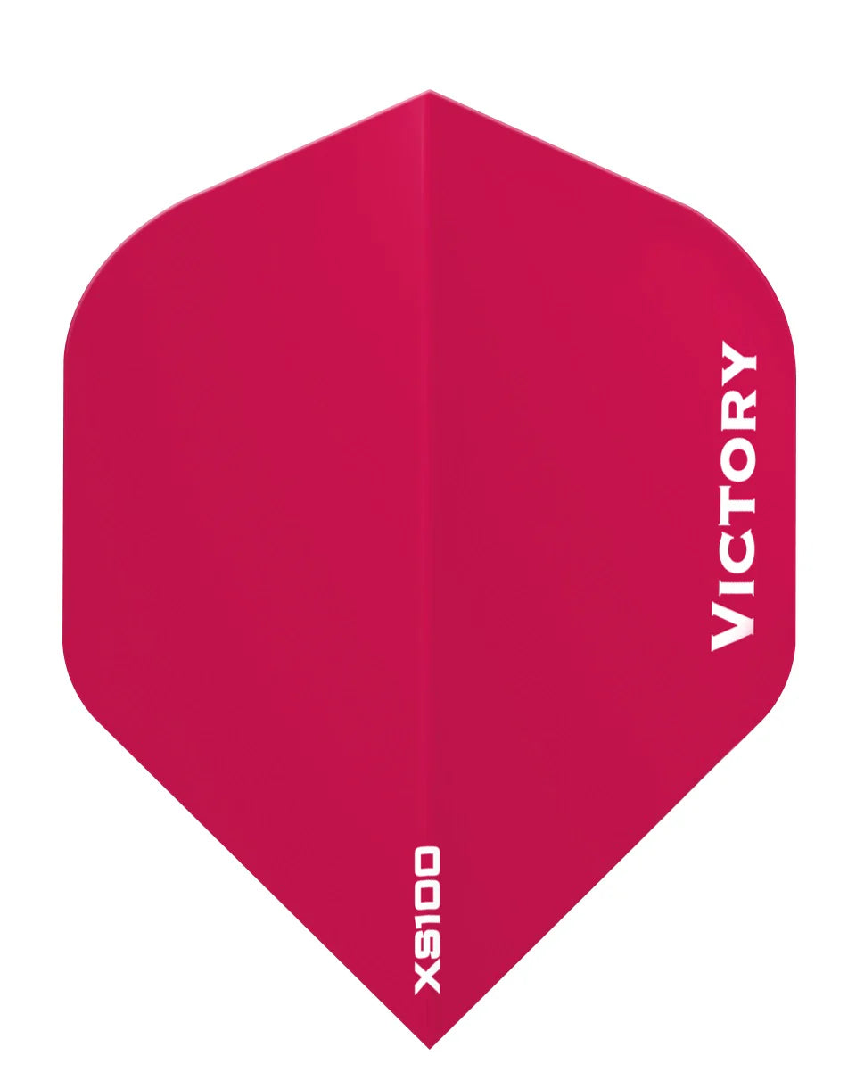 VICTORY - XS100 - EXTRA STRONG DARTS FLIGHTS - 100 MICRON - STANDARD No.2 - DARK PINK