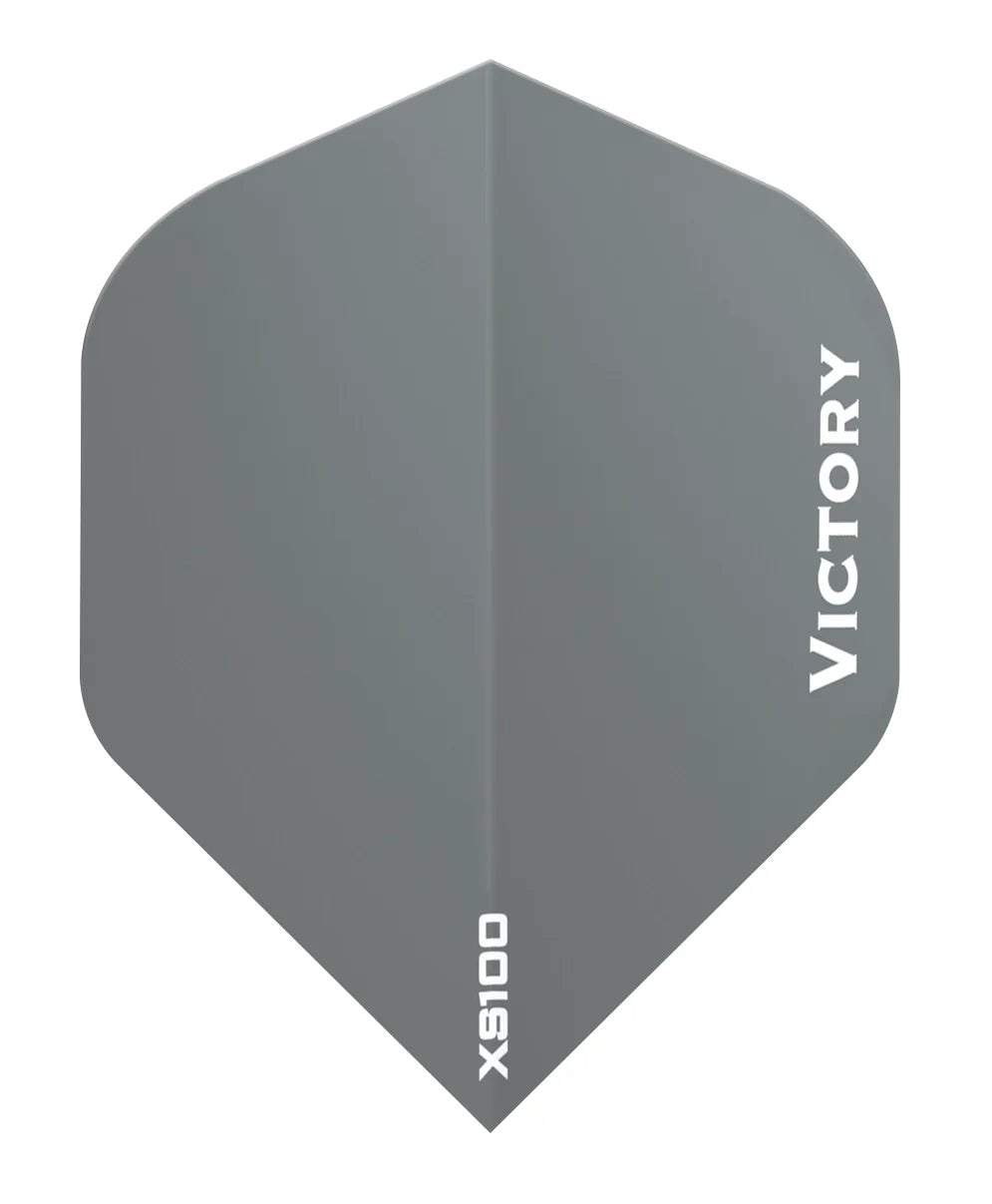 VICTORY - XS100 - EXTRA STRONG DARTS FLIGHTS - 100 MICRON - STANDARD No.2 - GREY