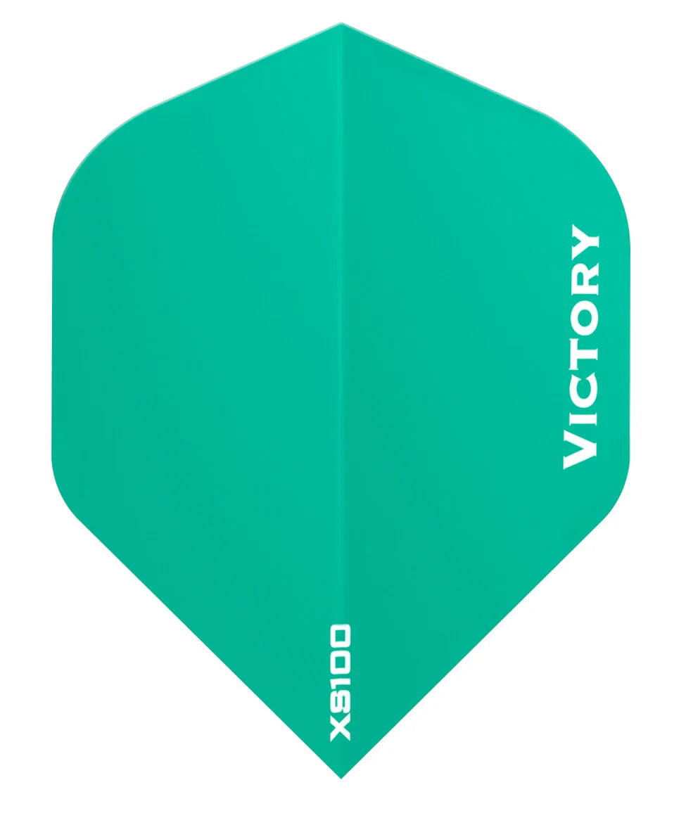 VICTORY - XS100 - EXTRA STRONG DARTS FLIGHTS - 100 MICRON - STANDARD No.2 - JADE