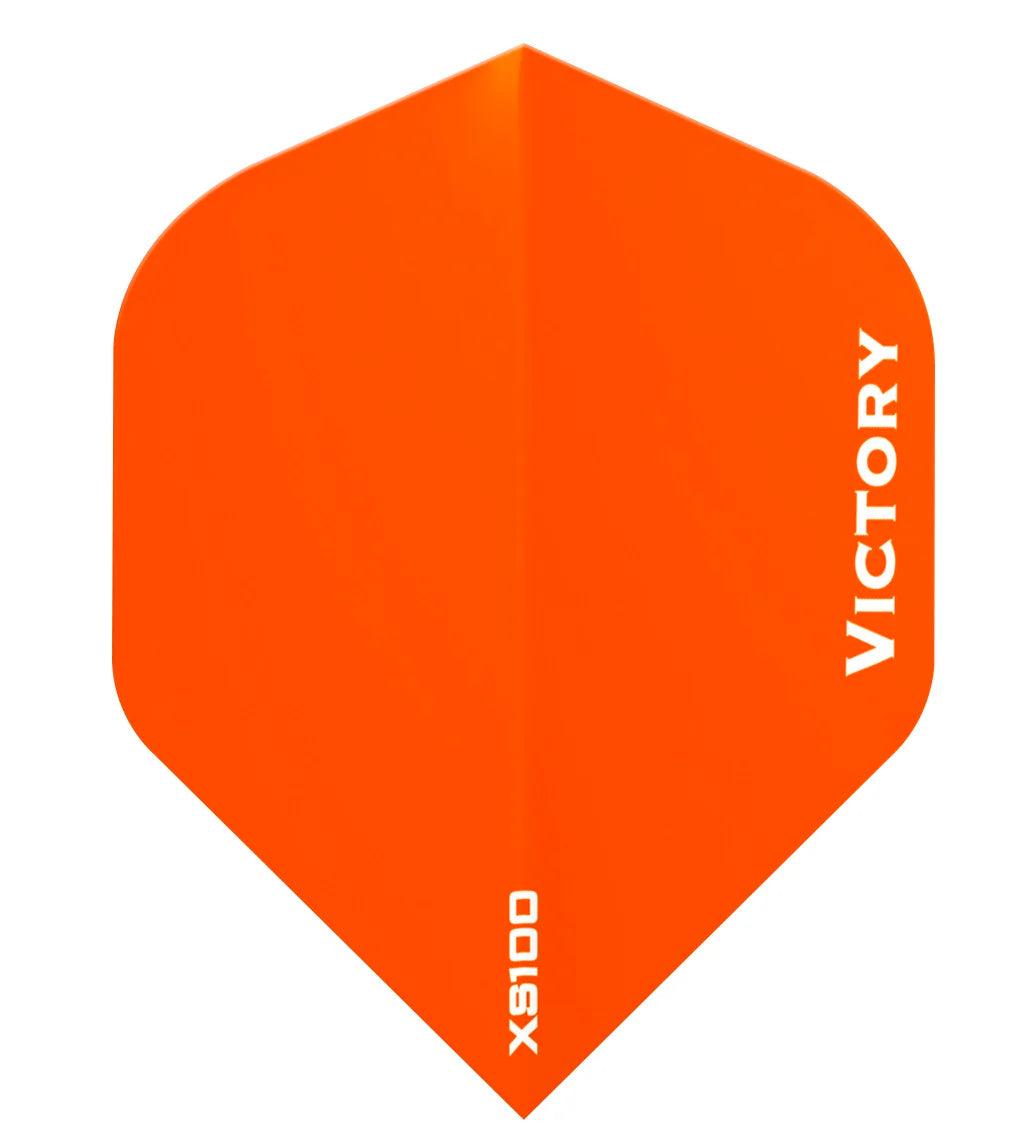VICTORY - XS100 - EXTRA STRONG DARTS FLIGHTS - 100 MICRON - STANDARD No.2 - ORANGE
