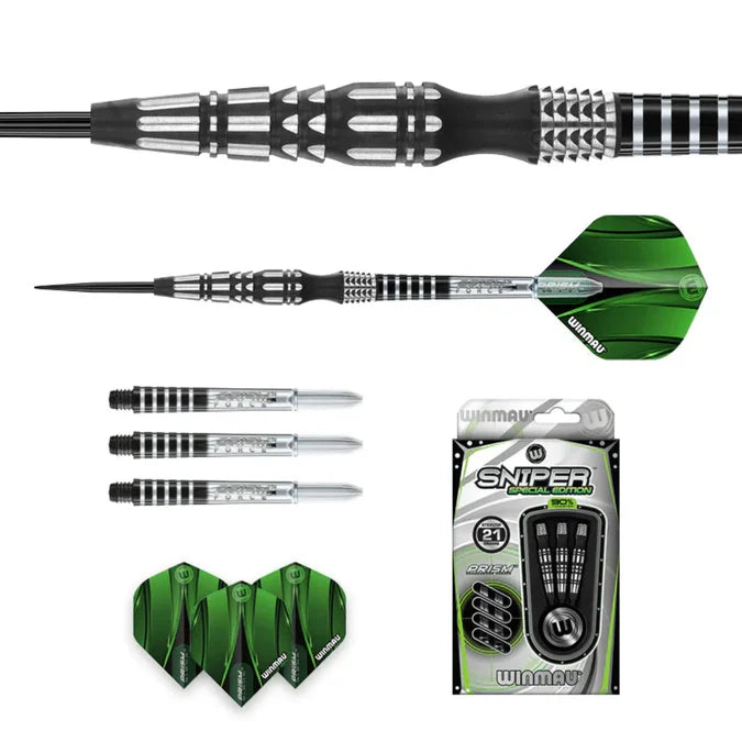 WINMAU - SNIPER - SPECIAL EDITION - STYLE 2 - STEEL TIP DARTS - 90% - 21g/23g