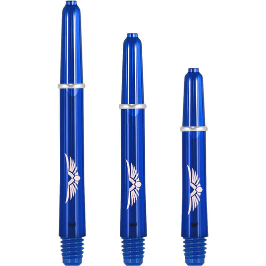 SHOT - EAGLE CLAW - Strong Polycarbonate Stems/Shafts- With Machined Rings - 'BLUE'
