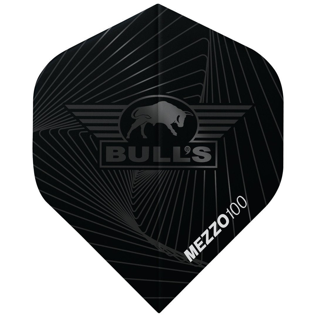 BULL'S (NL) - MEZZO 100 - FLIGHTS - STANDARD (No.2) - 5 SETS - BLACK