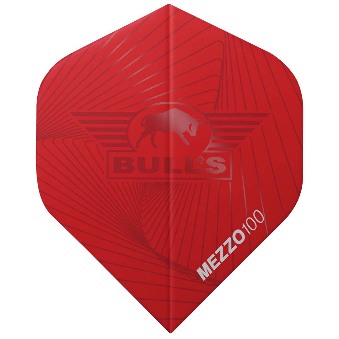BULL'S (NL) - MEZZO 100 - FLIGHTS - STANDARD (No.2) - 5 SETS - RED