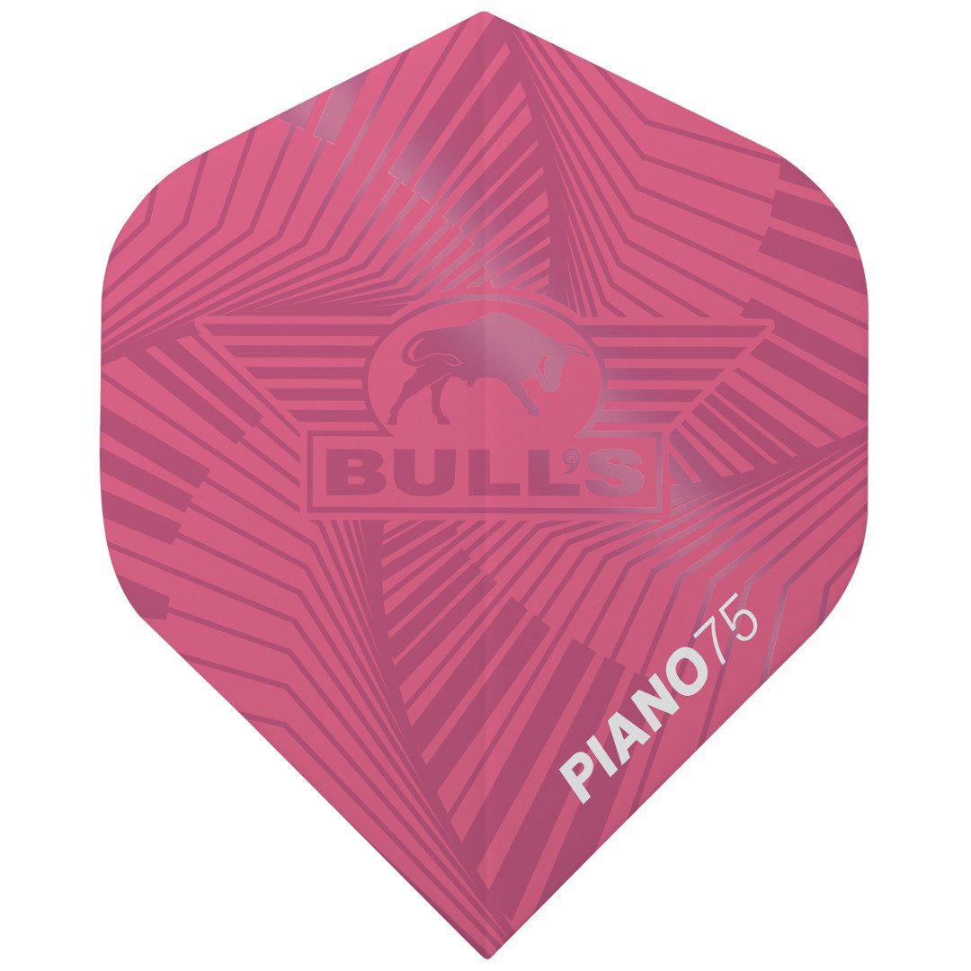 BULL'S (NL) - PIANO 75 - FLIGHTS - STANDARD (No.2) - 5 SETS - PINK
