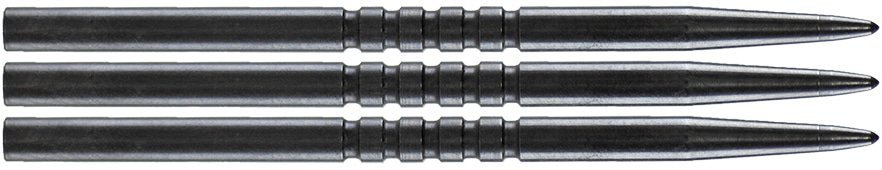 BULL'S (NL) - RING GRIPPED POINTS - BLACK - Steel Tip Points 32mm/36mm/38mm/45mm