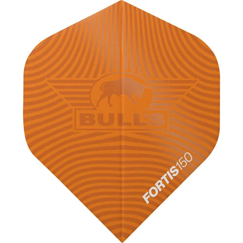 BULL'S (NL) - FORTIS 150 - DARTS FLIGHTS - 150 MICRON - STANDARD (No.2) - 5 SETS - ORANGE