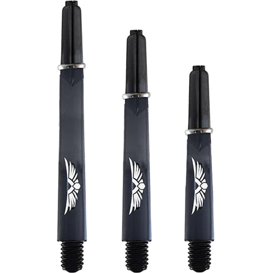 SHOT - EAGLE CLAW - Strong Polycarbonate Stems/Shafts- With Machined Rings - 'CLEAR BLACK'