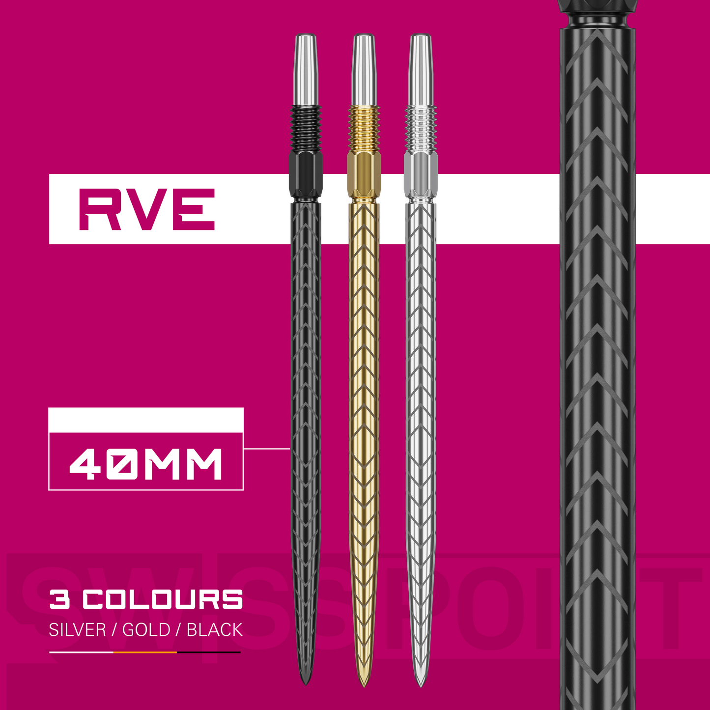 TARGET - SWISS POINTS - RVE - REPLACEMENT/SPARE SWISS POINTS - 26mm/30mm/35mm/40mm