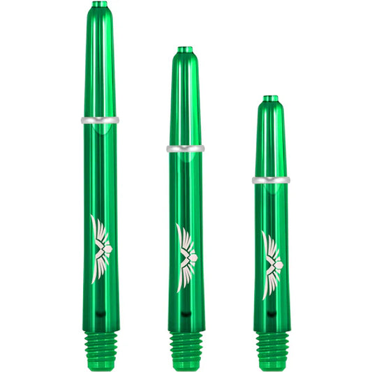 SHOT - EAGLE CLAW - Strong Polycarbonate Stems/Shafts- With Machined Rings - 'GREEN'