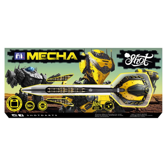 SHOT - AI - MECHA - STEEL TIP DARTS - 90% - 22g/23g/24g/25g