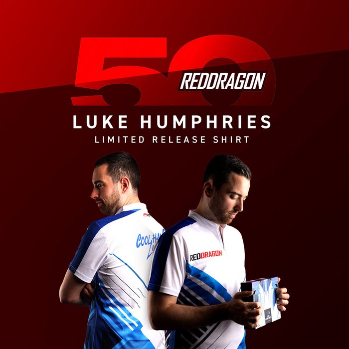 RED DRAGON - LUKE HUMPHRIES - RD 50 YRS ANNIVERSARY - LIMITED EDITION - DARTS SHIRT