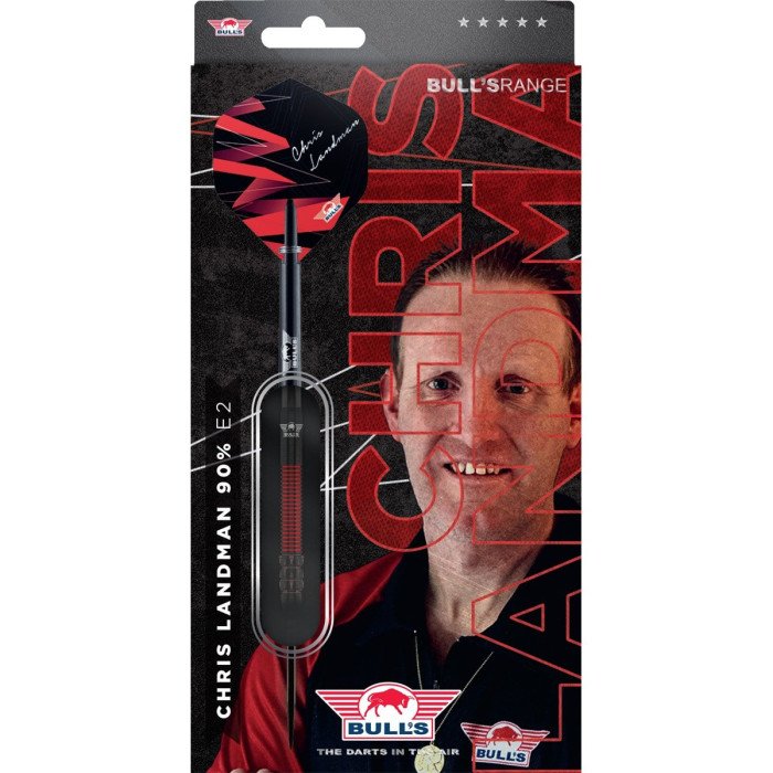 BULL'S (Bulls NL) - CHRIS LANDMAN - E2 - STEEL TIP DARTS - 90% - 21g/23g
